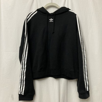 Adidas Women's Black Adicolor Classics 3-Stripes Hoodie w/Trefoil Logo - SZ XL