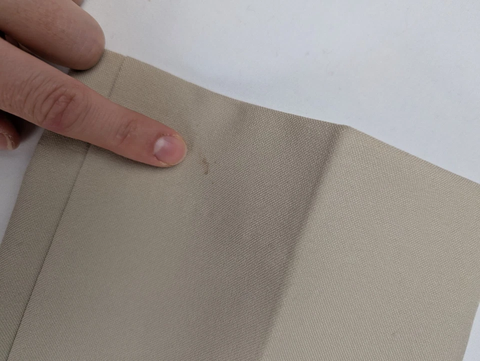 复古 Benetton 意大利棕褐色直筒裤女式美国 4 码 40 聚乙烯裤 — 第 4/4 张图片