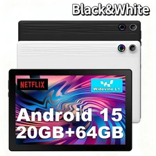 2025 Tablet 10.1" Android Tablet 20+64GB Octa Core 1280×800 HD IPS WIFI Touch
