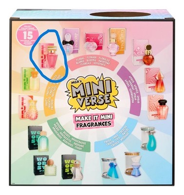 NEW MGA Miniverse Make it Mini FRAGRANCE SERIES FRUITY no 1 pink w/ gold top