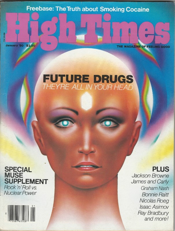 High Times January 1980 issue #53 Bradbury, Asimov, Joey Ramone, Jackson Browne