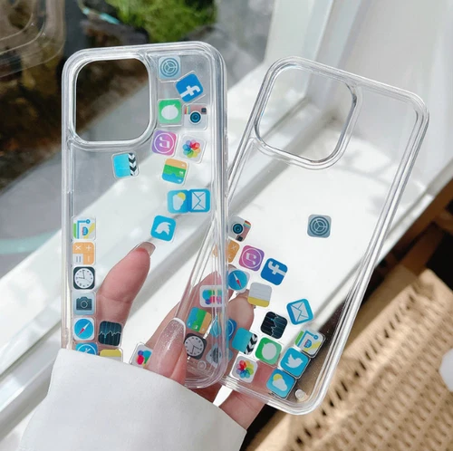 Liquid Apps Quicksand Phone Case For iPhone 11 12 13 14 15 16 17 Pro Max XR Air