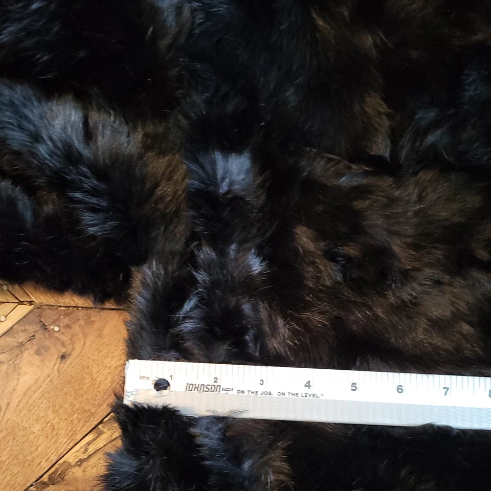 Abrigo Sergio Valente Vintage Piel de Conejo M Hecho en Hong Kong Vintage Años 70 Años 80 Foto 4 de 4