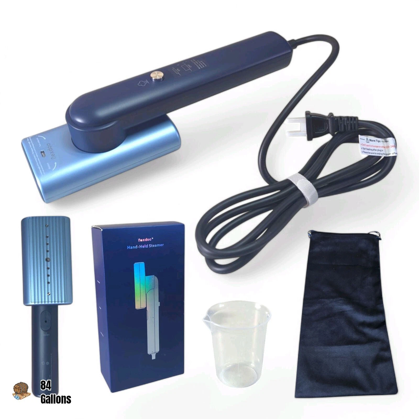 G9 Steam 2-in-1 Professional Handheld Travel Steamer (Blue)