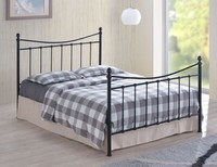 Julian Bowen Rebecca Bed Kingsize 210cmDx157cmW -Stone White