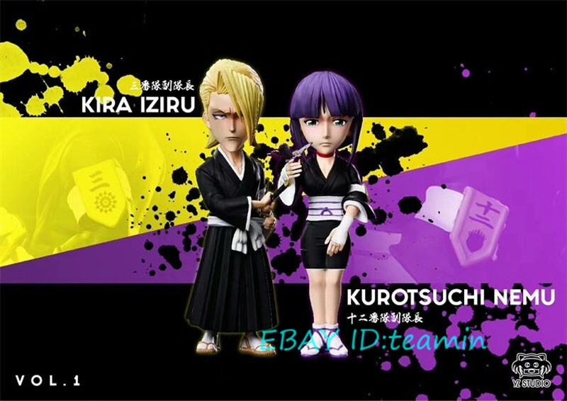 New YZ Studio BLEACH Kira Iziru Kurotsuchi Nemu 8cm Resin Statue