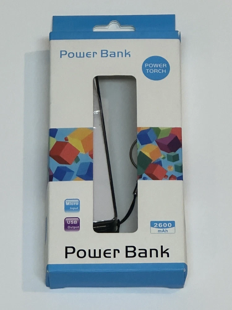 Power Bank Mini Portable Charger 2600mAh Micro Input USB Output External Battery Power Bank Mini Portable Charger 2600mAh Micro Input USB Output External Battery