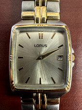 Men's Lorus Watch Two Tone Date With New Battery LR3287