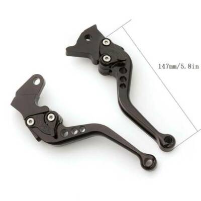 Leviers Courts CNC Noir Intégral Pour Honda CMX 500 Rebel 2017 - Neuf - Fabriqué En France