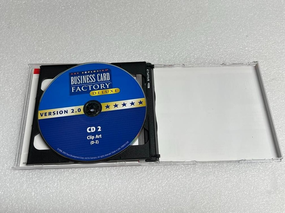 Business Card Factory Deluxe Version 2 PC DVD/CD Rom NOVA Software VTG