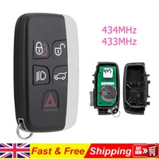 434MHz Replacement for Jaguar XF XJ XK XE F-Pace 5 Button Keyless Remote Key Fob