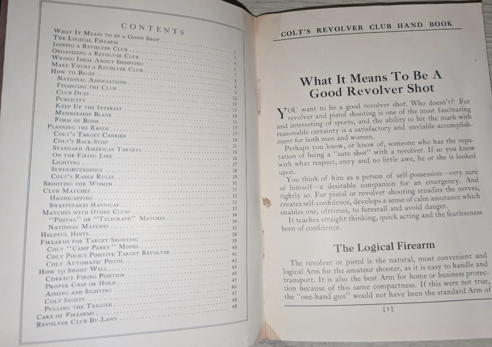 Vintage Colt How to Organize and Conduct a Revolver Club Soft Cover Book - Image 3 of 4