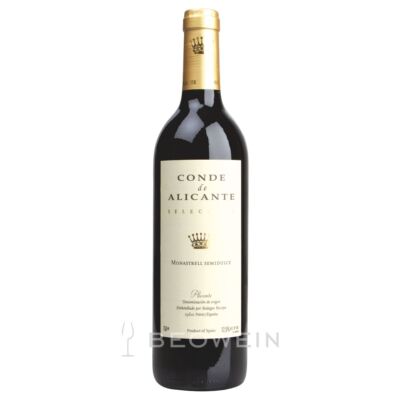 Conde de Alicante Monastrell Semidulce DO 0,75 l Rotwein halbtrocken, Spanien