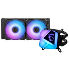 MSI MAG Series CORELIQUID C240 AIO Liquid CPU Cooler, 240mm Radiator, Dual 120mm