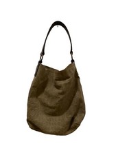 Maurizio Taiuti Genuine Leather Tote Shoulder Bag Purse Made In Italy 14x15 Euc