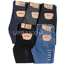 KNO BETTA Men's Regular Fit Straight Leg Denim Jeans Size 30-50