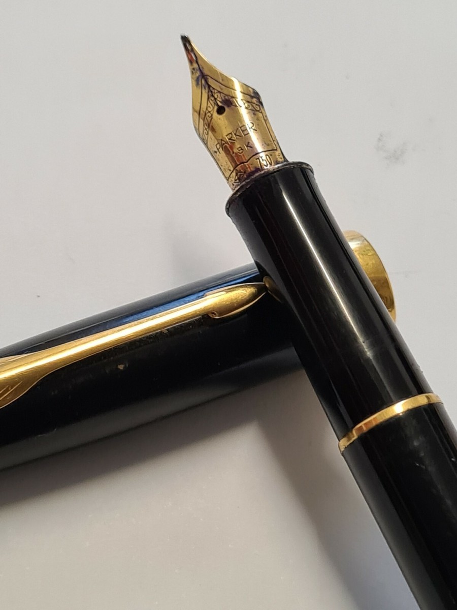 Stylo Plume Parker Sonnet Avec Plume En Or 18 Carats - Occasion