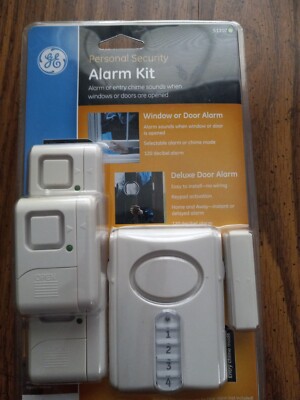 Alarm Kit GE Window Deluxe Door Personal Security Entry Chime Mode 51107 Keypad