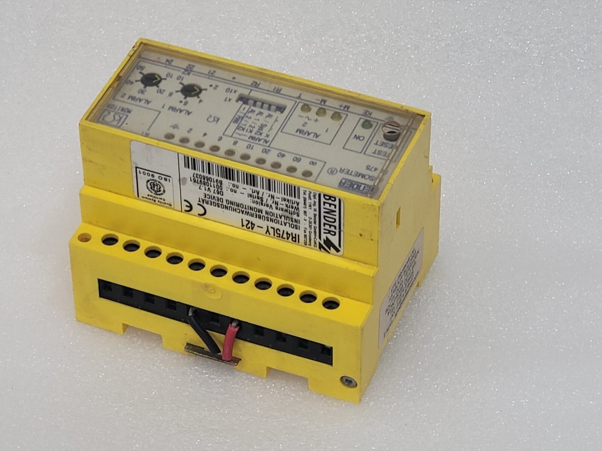 Bender IR475LY-421 Insulation Monitoring Device B91068037 Bender IR475LY-421 Insulation Monitoring Device B91068037