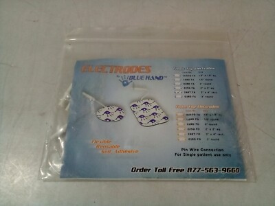 Electrodes by Blue Hand - Flexible, Reusable, Self-Adhesive 24RT FA 2'' x 4'' rect