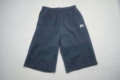 Nike SB Sweat Gym Shorts Blue Performance Cotton Blend W/ Pockets Boys XL | eBay