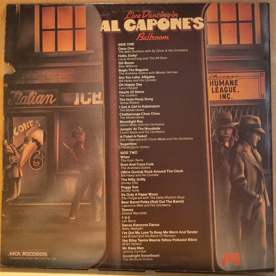 LIVE DANCING IN AL CAPONE'S BALLROOM - VARIOUS - Vinyl LP - J&B - 1976 - VG 2156 - Image 4 of 4