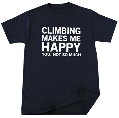 Climber T-shirt Mountain Rock Climbing Adventure Outdoor Nature Lover Gift