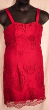women's dressy all lace wine dress by soieblu size medium spaghetti straps new