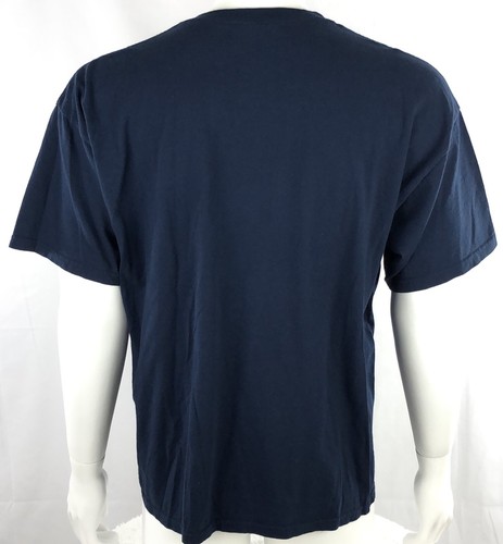 Camiseta Marvel Para Hombre Sin Talla Etiqueta Capitán América Escudo Logotipo Azul Mangas Cortas - Imagen 4 de 7