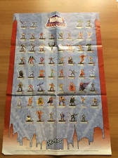 HeroClix Infinity Challenge  POSTER  ELENCO LIST RARE WIZKIDS