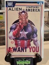 ALIEN VS. CAPTAIN AMERICA #2 MARK BROOKS VARI...