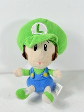Super Mario Bros C3004 Baby Luigi Sanei 2012 Plush 6" Stuffed Toy Doll Japan