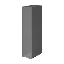 GoodHome Imandra Deep Gloss Grey Bathroom Single Wall cabinet (H)90cm (W)20cm