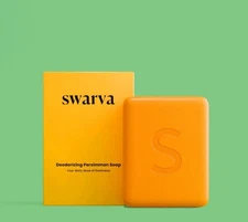 Swarva Persimmon Soap Bar Body Odor Control Deodorant Soap for Men & Women