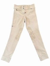 For Horses Jody Jodhpurs, Tan, Girls Sz. 8, Front Zip (orig. $170)