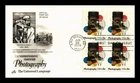 DR JIM STAMPS US COVER PHOTOGRAPHY FIRST DAY ISSUE BLOCK OF 4 ARTCRAFT