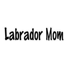 Labrador Mom Retriever Dog Decal Sticker Black Die Cut Vinyl
