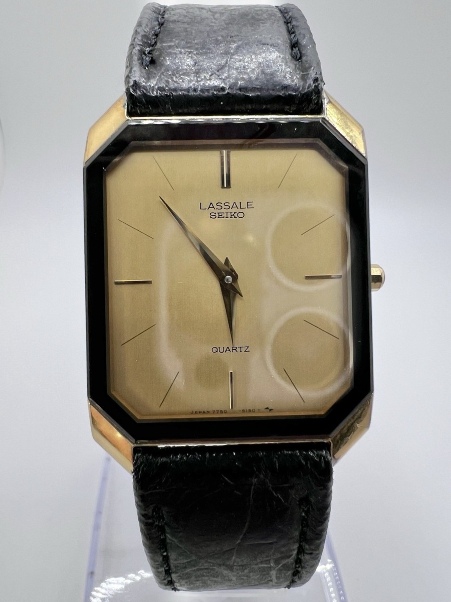 Men's Vintage Seiko Lassale Tank Classy Elegant Minimalist Elegant