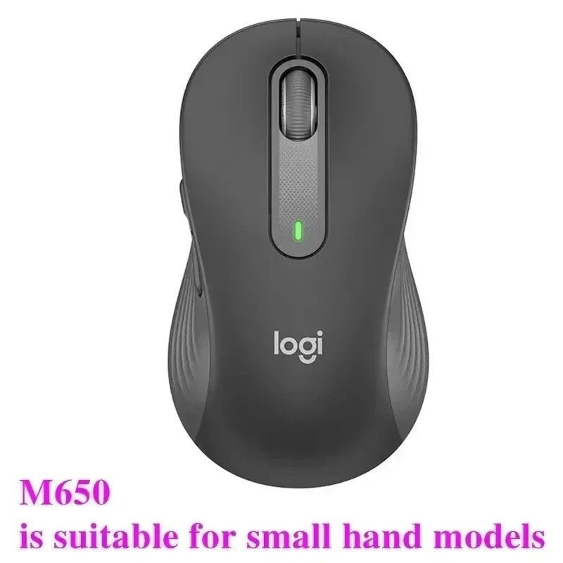 Logitech M650 Wireless Bluetooth Mouse Silent Office Laptop Mice Black