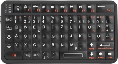 Rii Mini Bluetooth Tastatur, Tragbare Drahtlose mit Hintergrundbeleuchtung