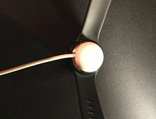 Google Pixel 2 Watch 41mm Black Stainless Steel, Black Silicone Band