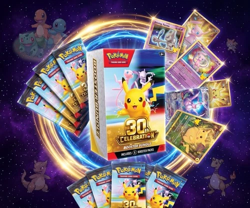 PREORDER, PRESALE!! Pokémon TCG 30th Celebration Booster Bundle **+FREE GIFT**