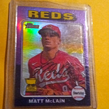 Topps Chrome Matt McLain Cincinnati Reds Rookie #279 MLB Baseball Card. rookie card picture