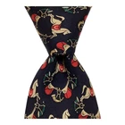 SALVATORE FERRAGAMO Men's 100% Silk Necktie ITALY Luxury HORSES Blue/Ivory GUC