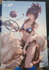 Anko Naruto A5 Art Board Goddess Story Waifudex Serialized #35/40 Arcanine 