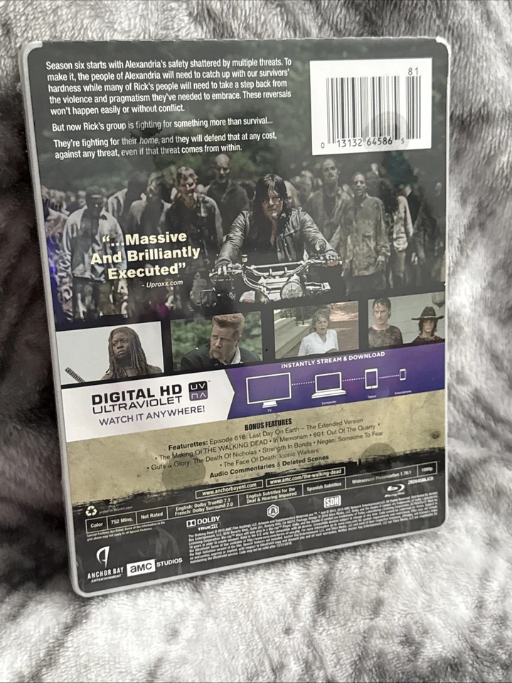 The Walking Dead The Complete 6th Season TARGET EXCLUSIVE Steelbook Blu-ray NEW! - Image 3 of 4