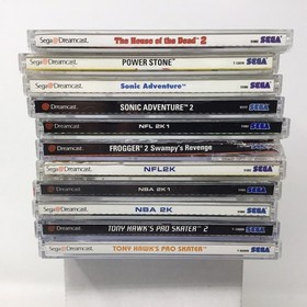 Sega Dreamcast Scratched Untested Lot Of 11 Games Sonic Adventures 1 & 2 NBA NFL