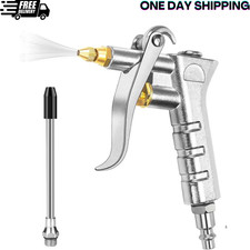 Adjustable Brass Air Nozzle Blow Gun, Heavy-Duty Industrial Air Gun Blower with 