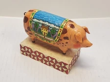 Jim Shore Heartwood Creek Country Heritage Farm Pig  117142 Figurine 2003