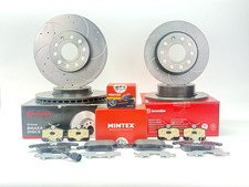 BREMBO HIGH PERFORMANCE DRILLED GROOVED BRAKE DISC PADS VW AUDI SKODA SEAT